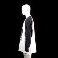 Long-sleeve top - White & Black - Size XXL