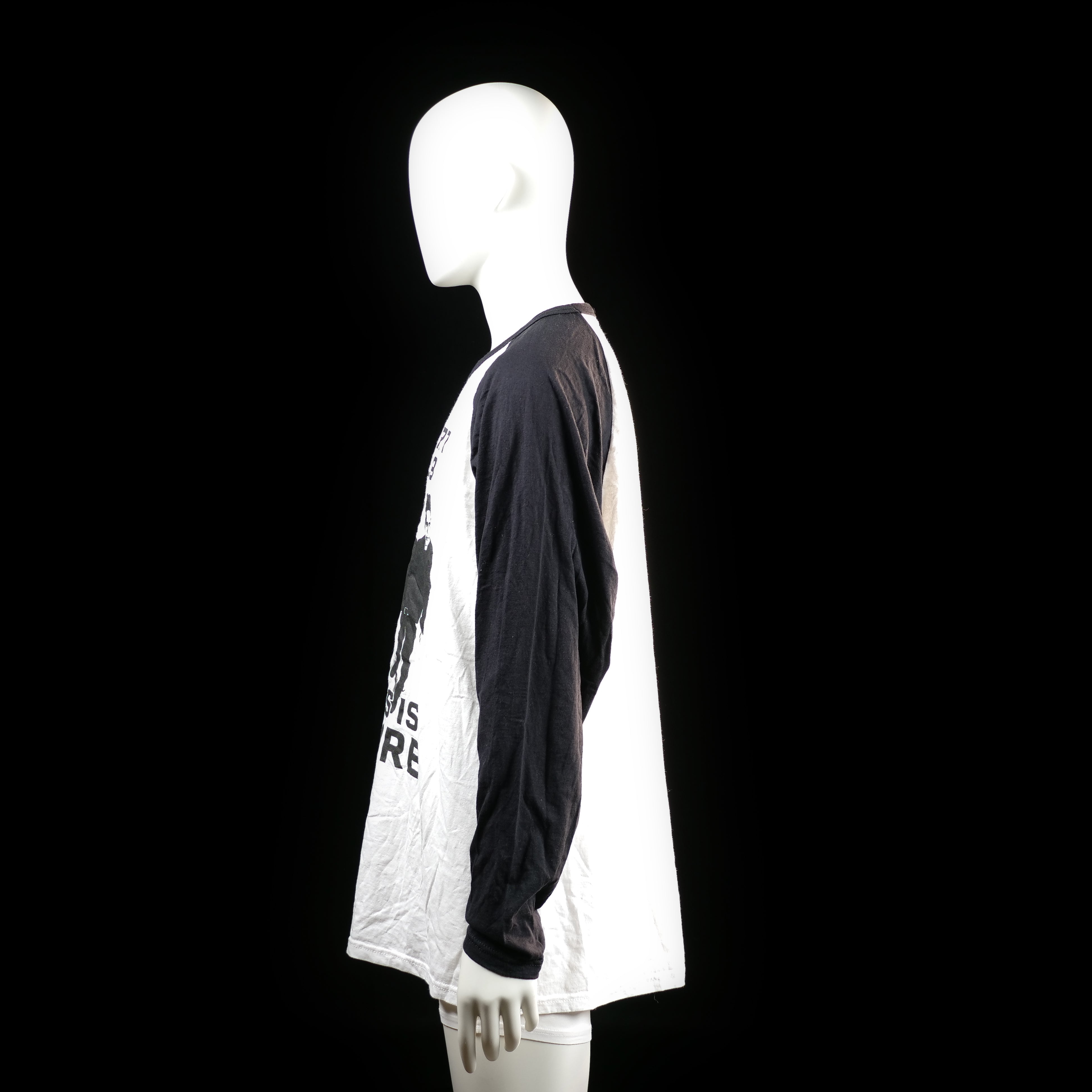 Long-sleeve top - White & Black - Size XXL