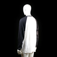 Long-sleeve top - White & Black - Size XXL