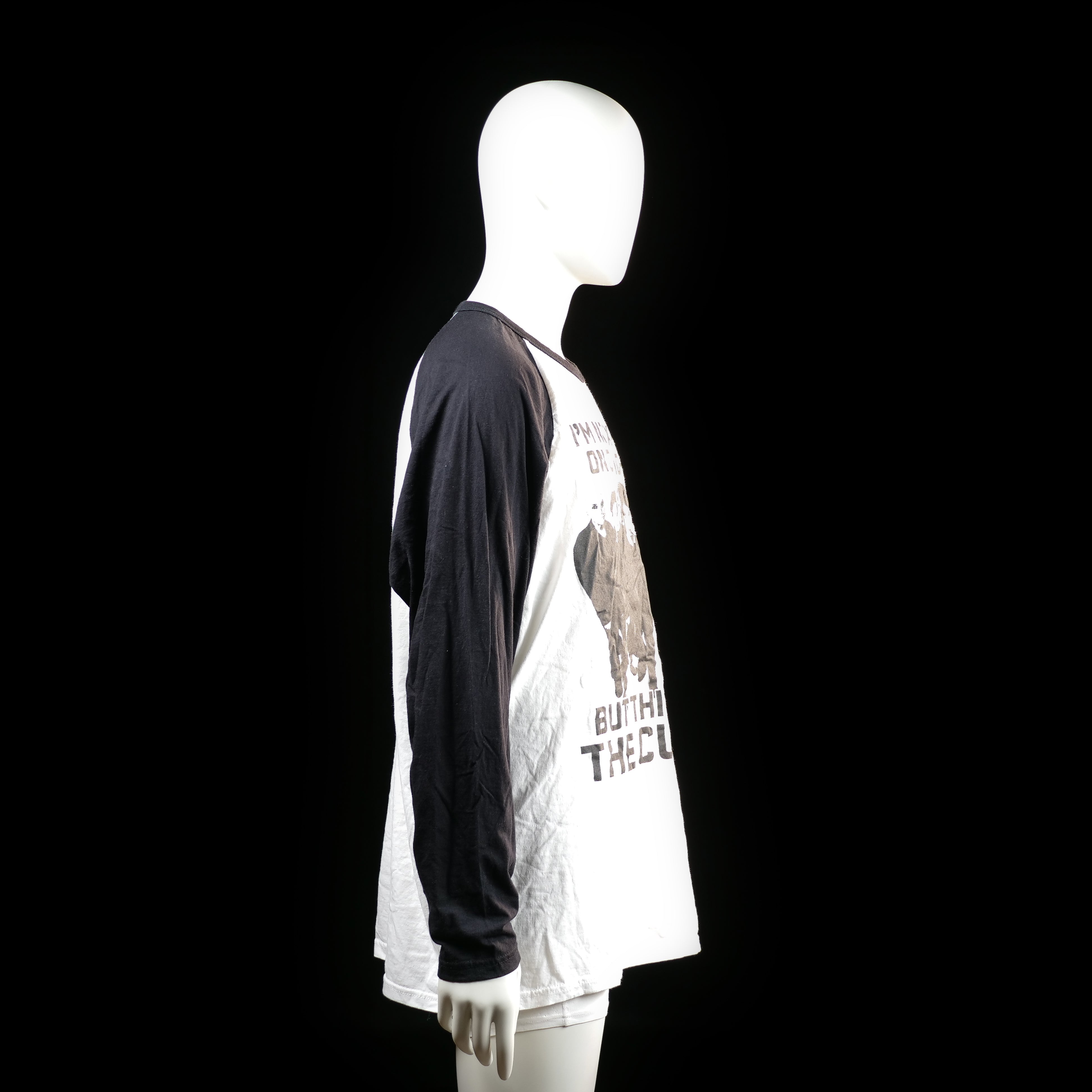 Long-sleeve top - White & Black - Size XXL