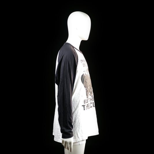 Long-sleeve top - White & Black - Size XXL