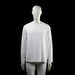 H&M - Long-sleeve top - White - Size L - Plain long-sleeve top with a crew neckline and straight hem. No visible patterns, prints, or embellishments.