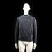 Craft - Sports top - Black & Light Blue - Size M - Long-sleeve sports top with a half-zip front, light blue contrast stitching, and a zip pocket on the upper left sleeve. High collar and fitted silhouette.