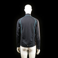 Sports top - Black & Light Blue - Size M