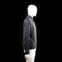 Sports top - Black & Light Blue - Size M