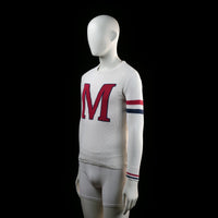 Sweater - White & Red & Navy - Size S