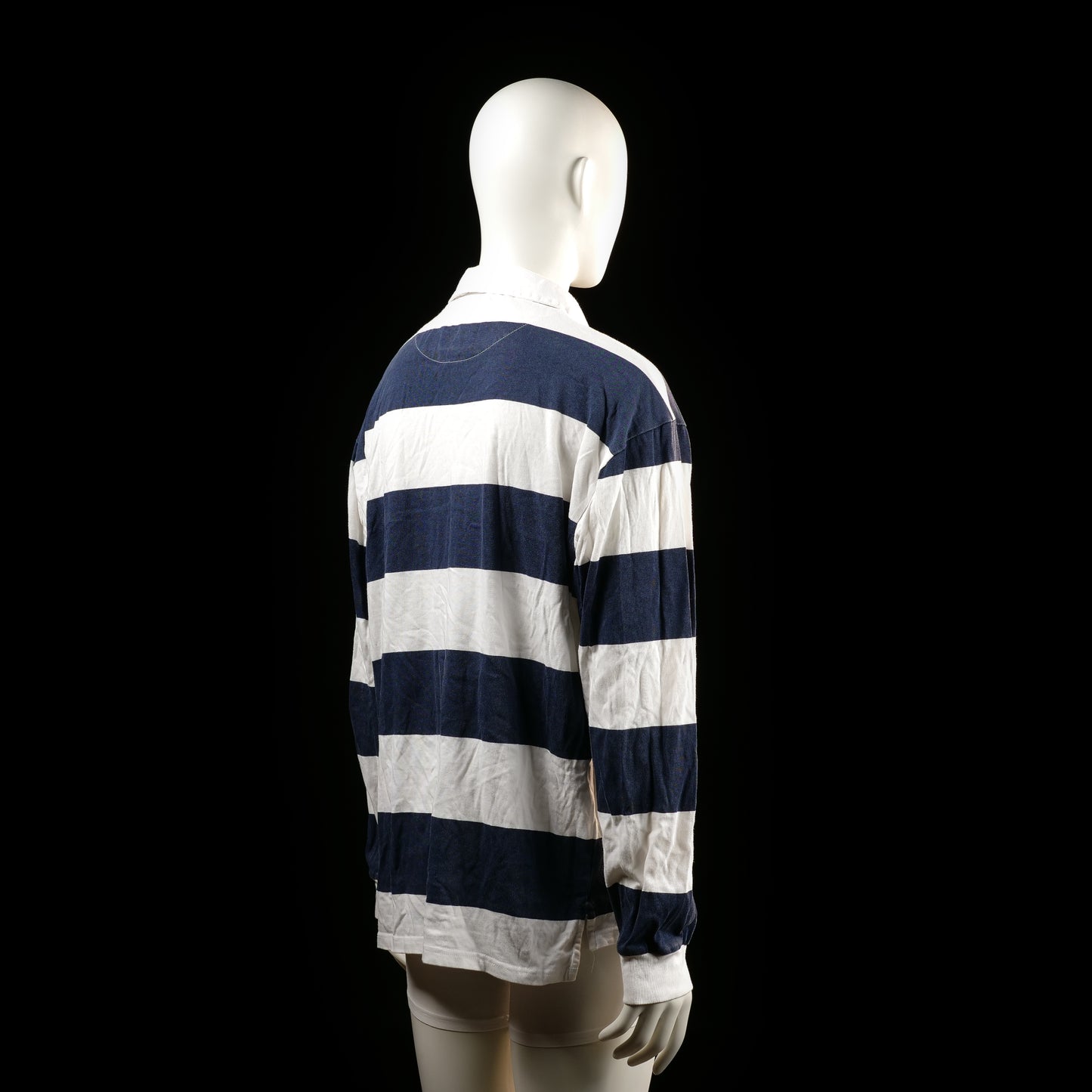 Shirt - White & Navy - Size L