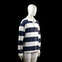 Shirt - White & Navy - Size L