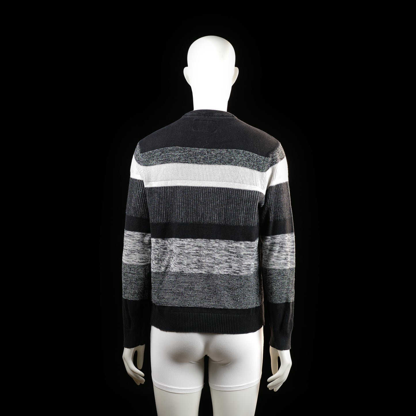 Sweater - White & Charcoal - Size L
