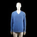Strömberg - Sweater - Light Blue - Size M - Long-sleeve lightweight sweater with a V-neckline and ribbed cuffs and hem. Solid and unpatterned throughout.