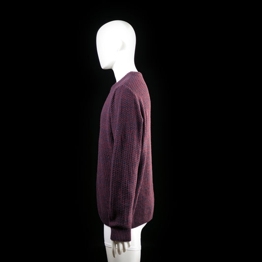 Sweater - Burgundy & Navy - Size L