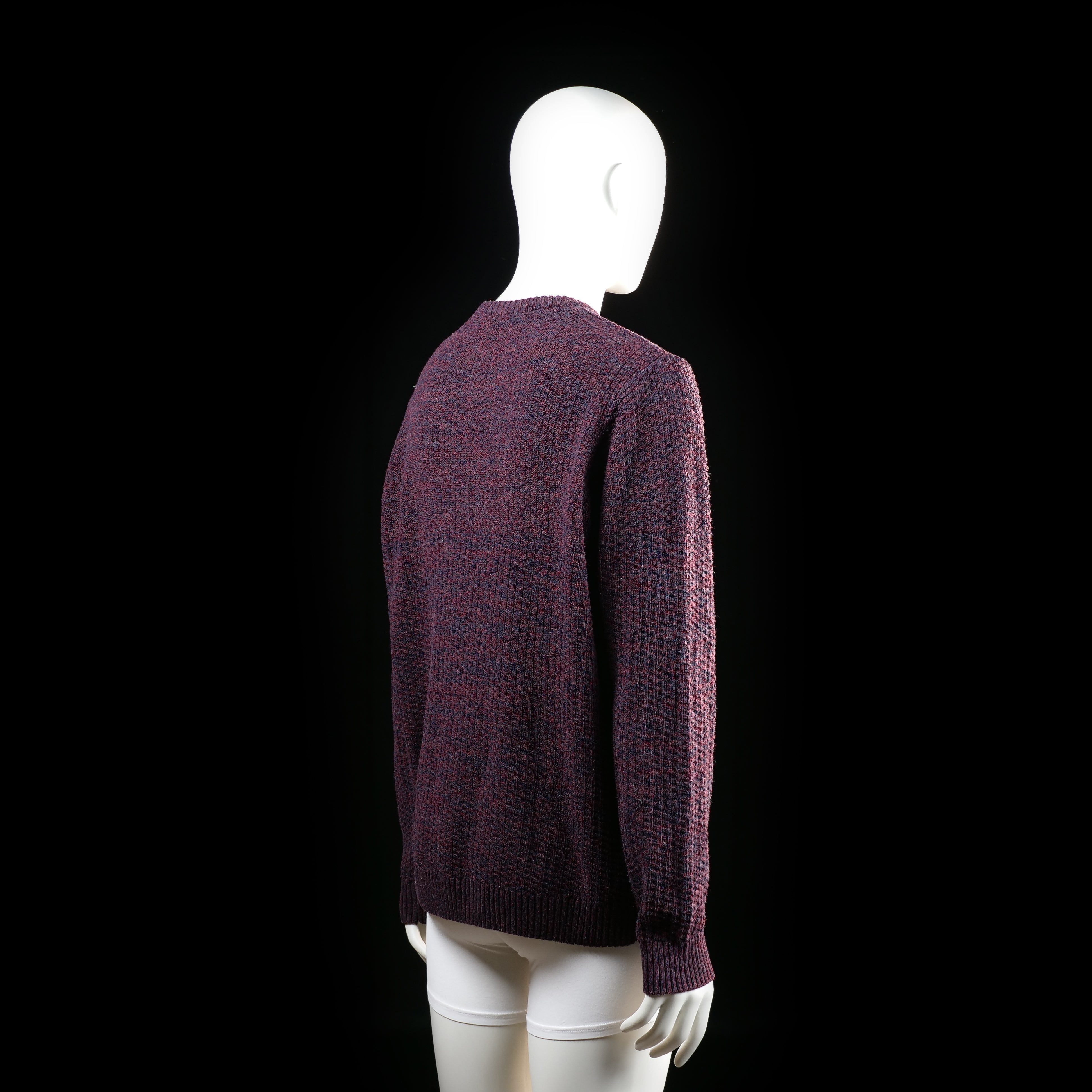 Sweater - Burgundy & Navy - Size L