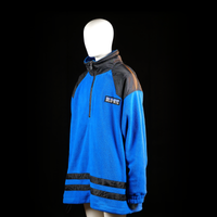Fleece jacket - Light Blue & Black - Size XXXXL