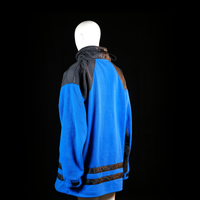 Fleece jacket - Light Blue & Black - Size XXXXL