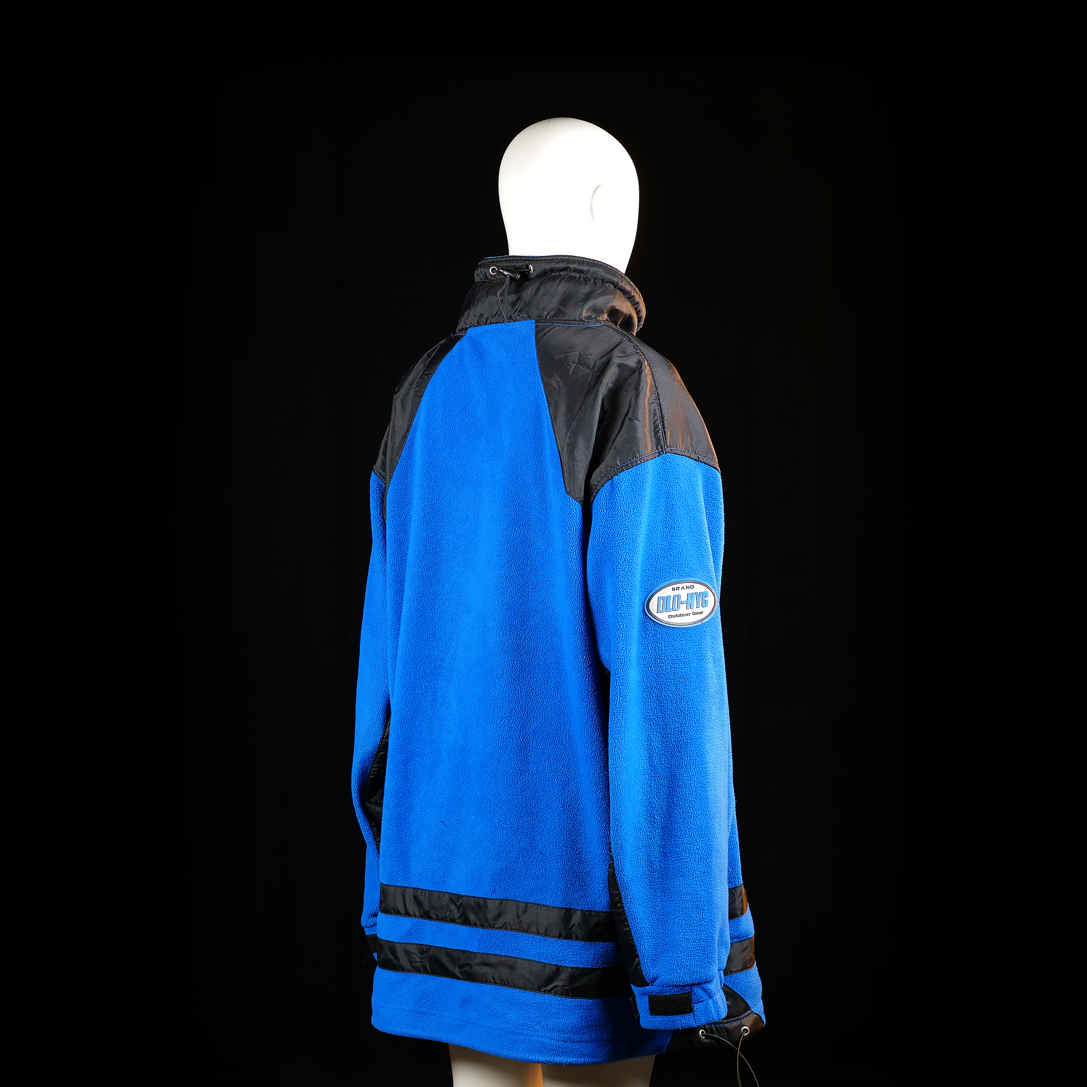 Fleece jacket - Light Blue & Black - Size XXXXL