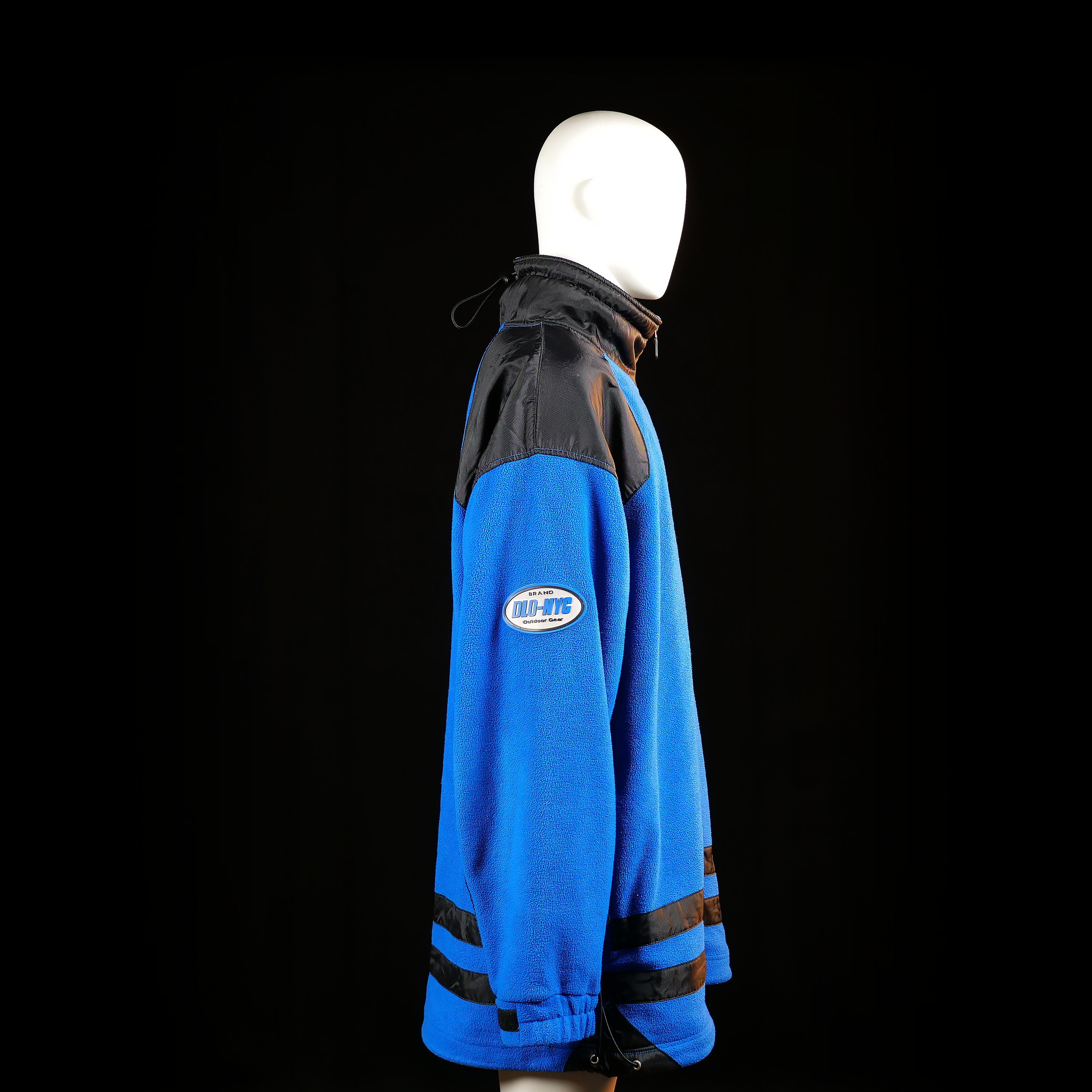 Fleece jacket - Light Blue & Black - Size XXXXL