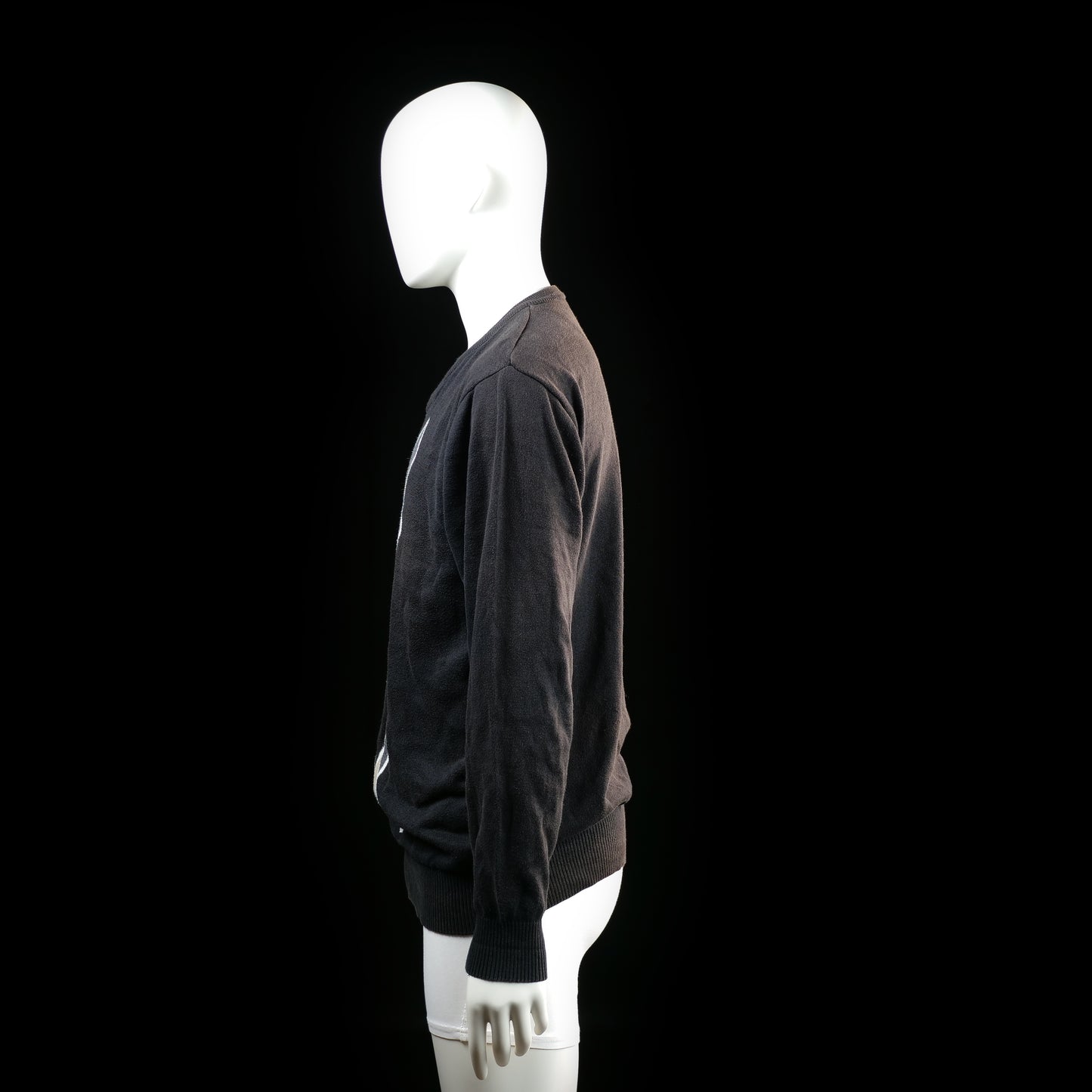 Sweater - Black & White & Beige - Size L