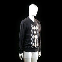 Sweater - Black & White & Beige - Size L