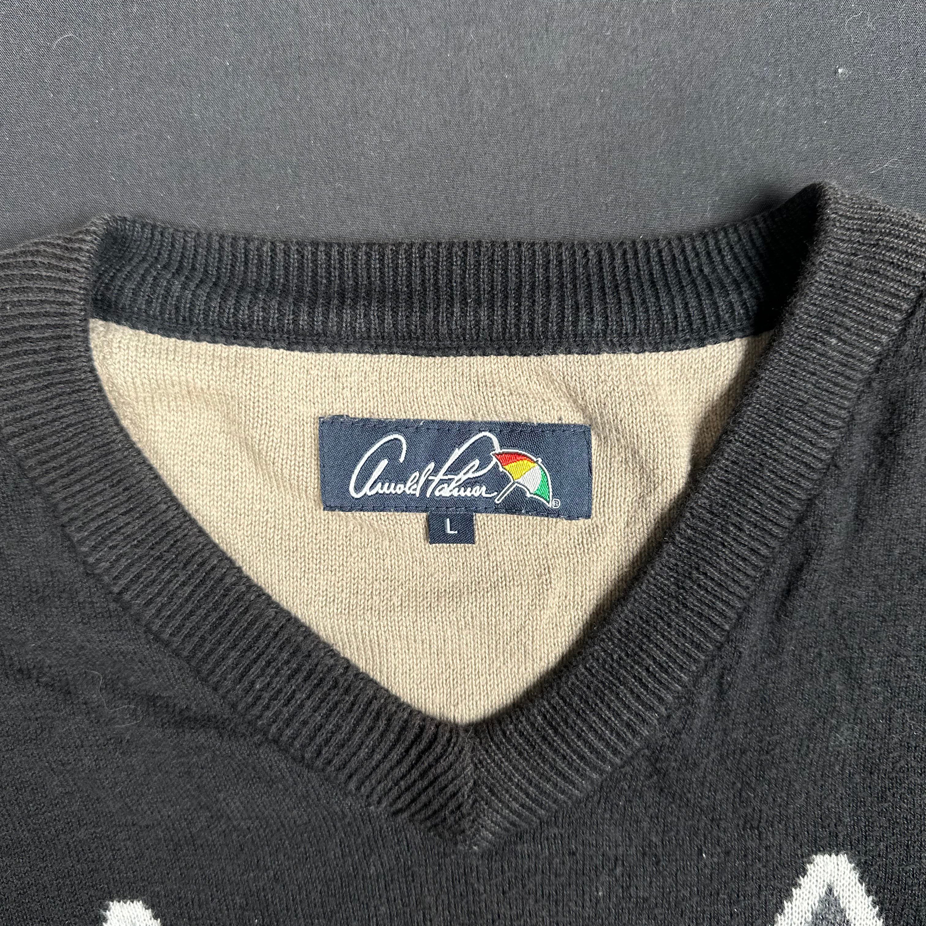 Sweater - Black & White & Beige - Size L