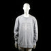 Berkeley - Sweatshirt - Light Gray - Size 3XL - Oversized light gray crewneck sweatshirt with ribbed cuffs and hem. Features a large faded front print with text and a crest design.