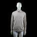 H&M - Turtleneck - Beige - Size L - Long-sleeve top with a high, folded-over turtleneck collar and ribbed cuffs and hem. The fabric appears lightly textured and the fit is relaxed.