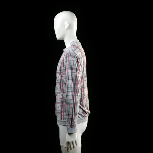 Sweatshirt - Light Gray & Red - Size M
