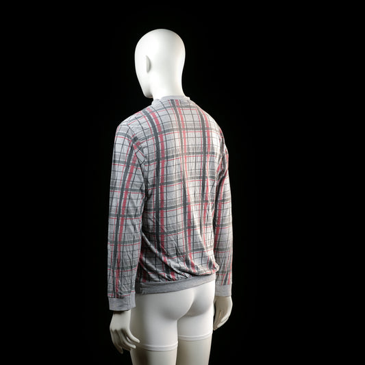 Sweatshirt - Light Gray & Red - Size M