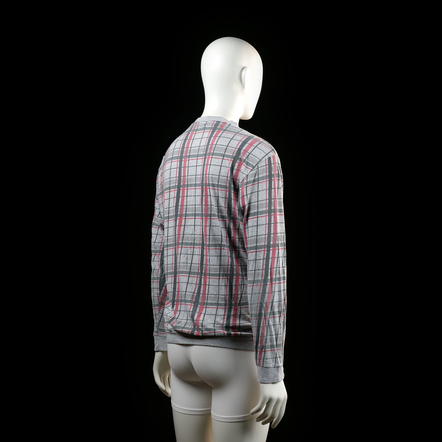 Sweatshirt - Light Gray & Red - Size M