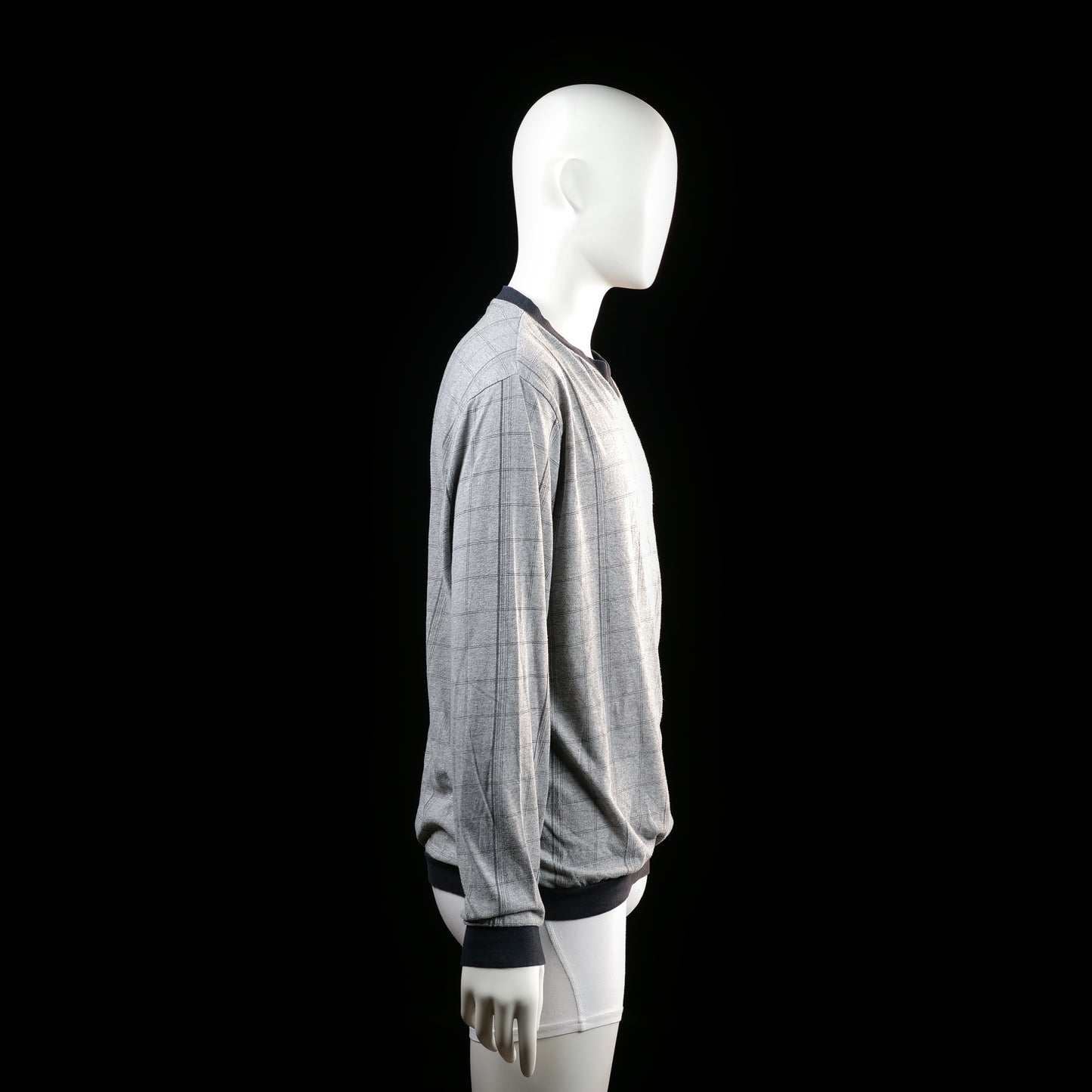 Sweater - Light Gray & Black - Size M
