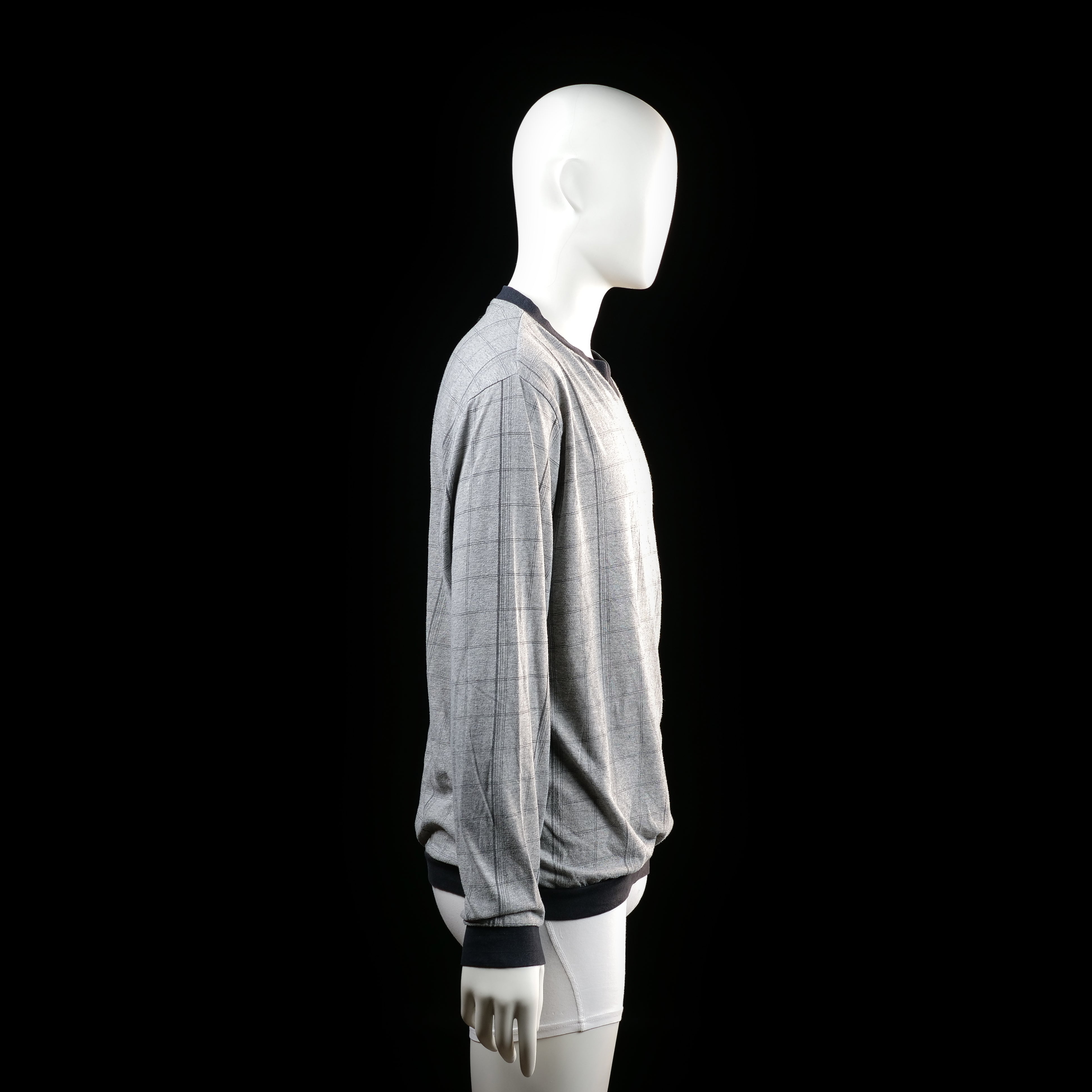 Sweater - Light Gray & Black - Size M