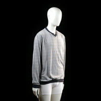 Sweater - Light Gray & Black - Size M