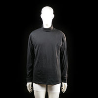Ski Industries - Turtleneck - Black - Size XL - Long-sleeve top with a folded turtleneck collar and straight hem. Solid color with no visible patterns or embellishments.