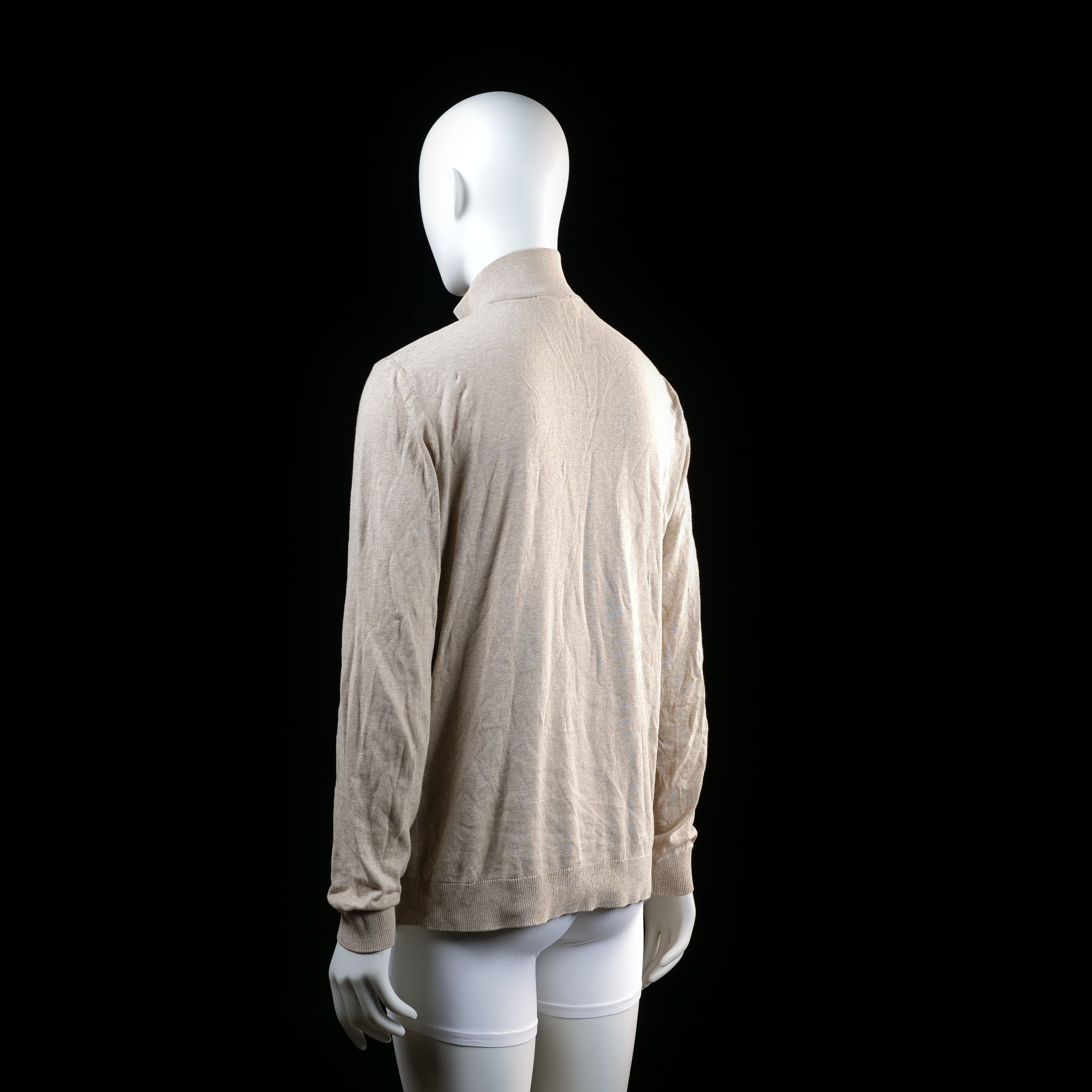 Long-sleeve top - Beige - Size L