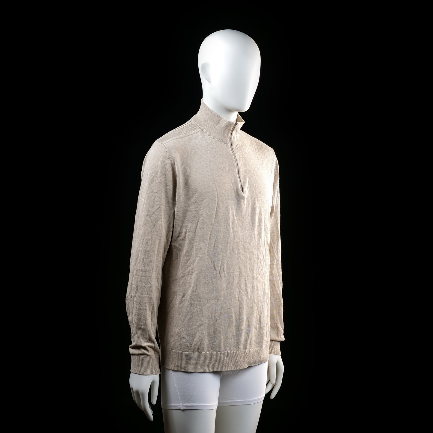 Long-sleeve top - Beige - Size L