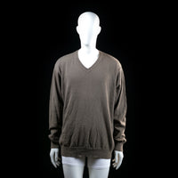 Redgreen - Sweater - Taupe - Size XXL - Long-sleeve knit sweater with a V-neckline and ribbed cuffs and hem. Solid color with no visible patterns or embellishments.