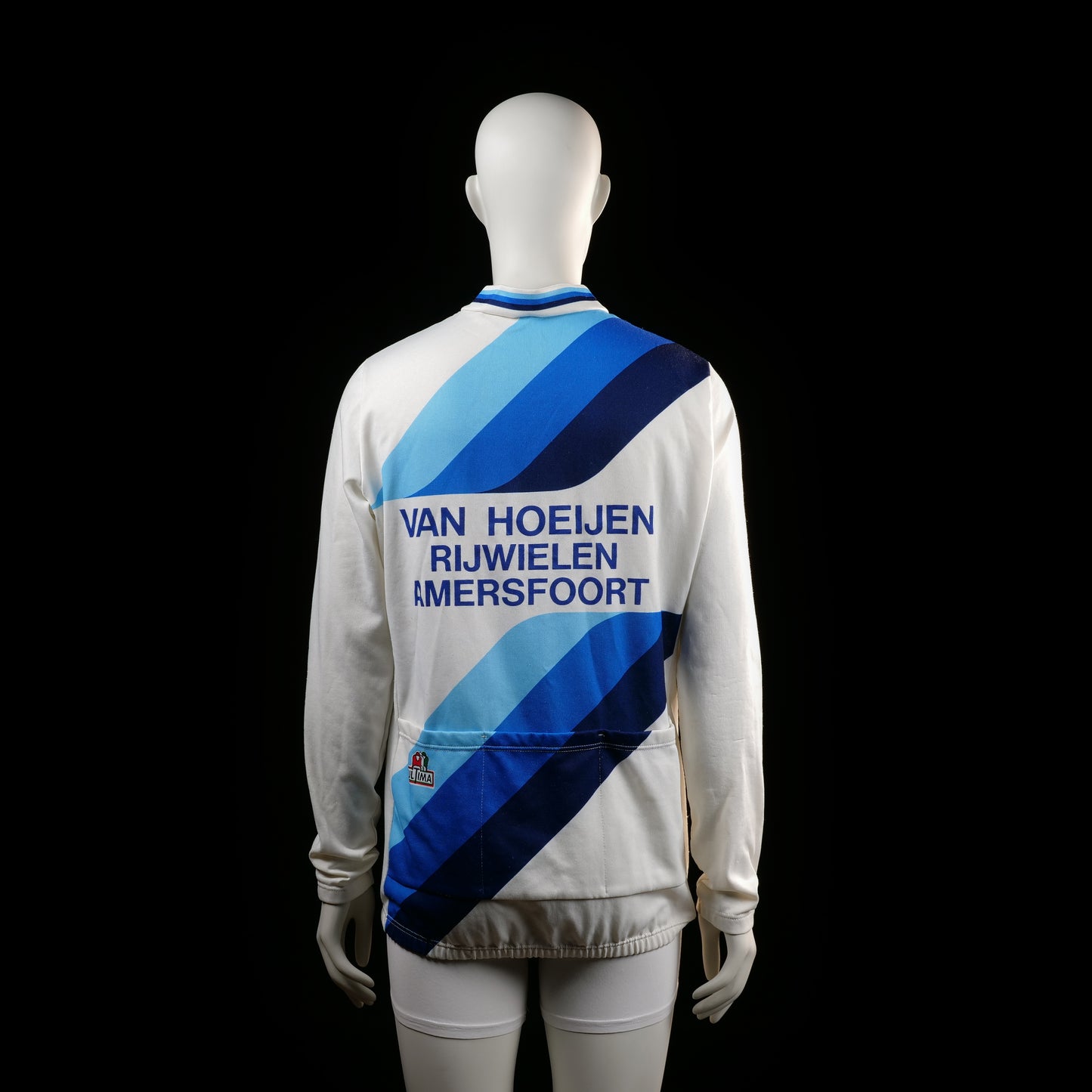 Sports top - White & Light Blue - Size M