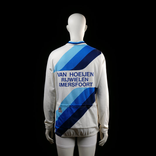 Sports top - White & Light Blue - Size M
