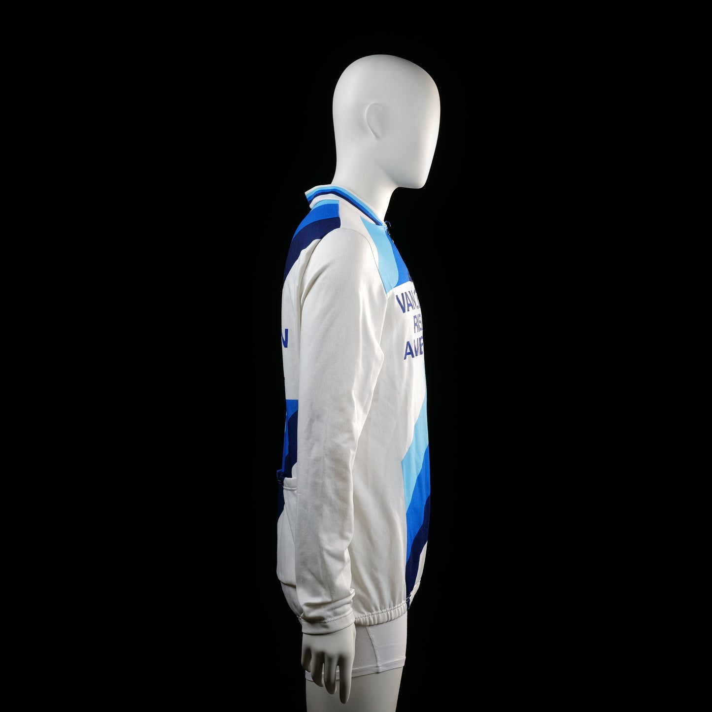 Sports top - White & Light Blue - Size M