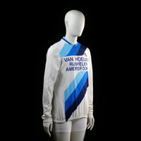 Sports top - White & Light Blue - Size M