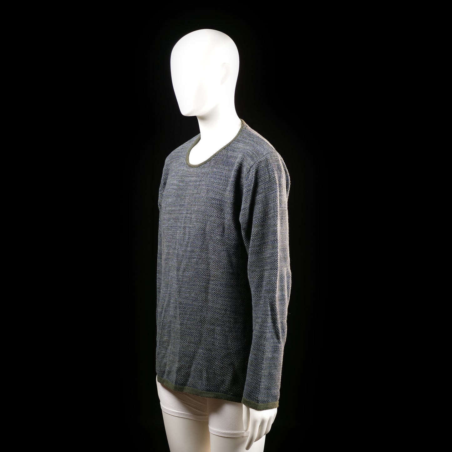Sweater - Dark Gray & Olive - Size L