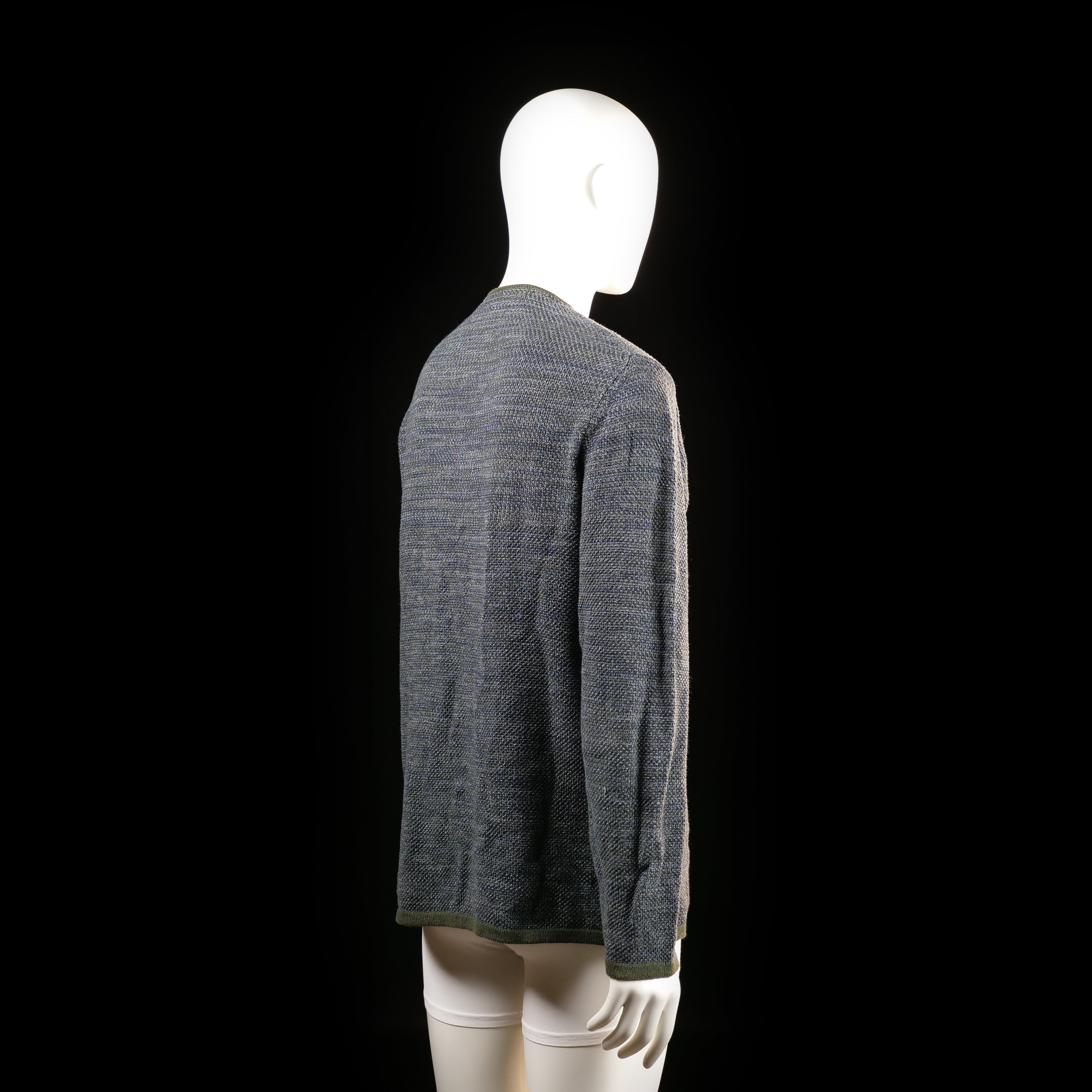 Sweater - Dark Gray & Olive - Size L