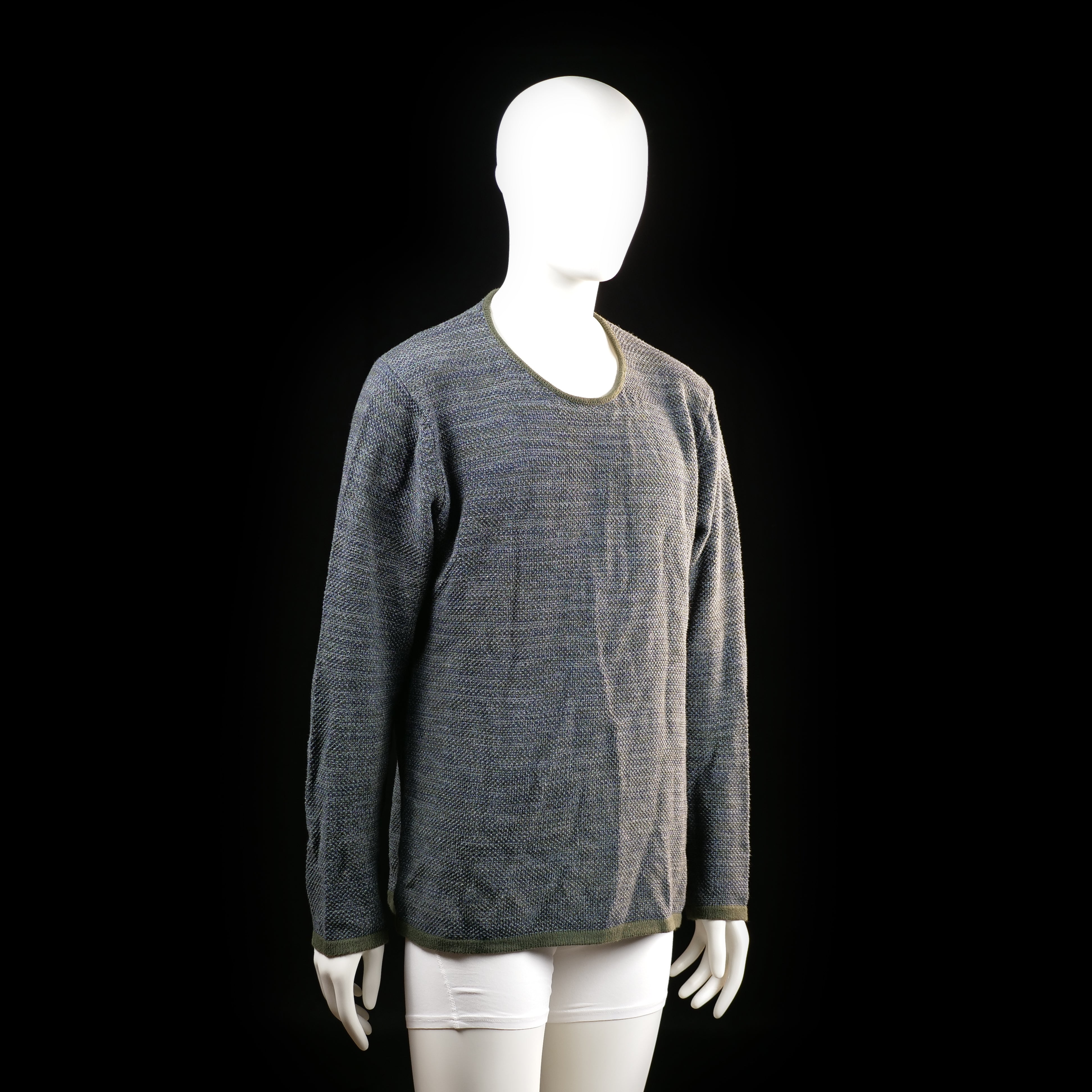 Sweater - Dark Gray & Olive - Size L