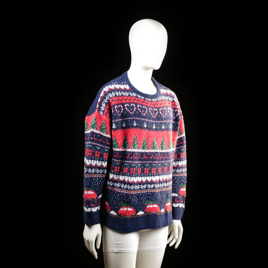 Sweater - Multicolored - Size L, 44, 46