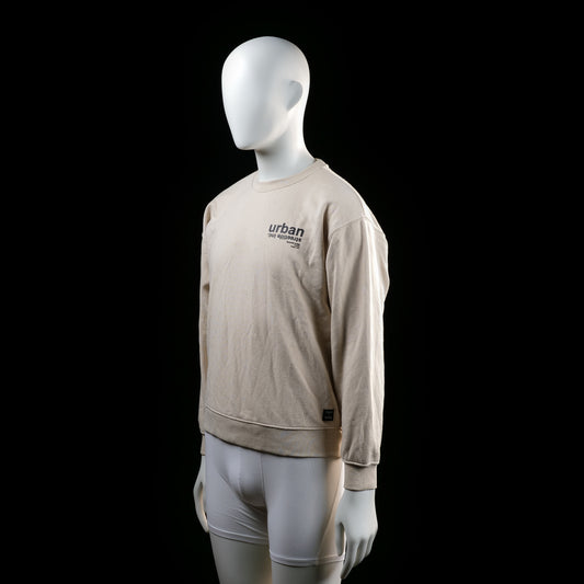 Sweatshirt - Beige & Black - Size 160