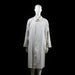 Florentino - Rain coat - Ivory - Size M - Long coat with a single visible top button and hidden front placket. Features a classic pointed collar, side pockets, and button-tab cuffs.