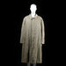 Cerruti 1881 - Trench coat - Taupe - Size 52 - Long coat with a slightly flared silhouette, button front closure, and a storm flap across the upper back. Features adjustable sleeve cuffs and angled front pockets.