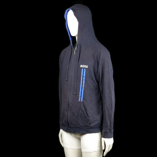 Hoodie - Navy & Light Blue - Size L