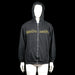 Promodoro - Hoodie - Black & Yellow - Size L - Black zip-up hoodie with a yellow 