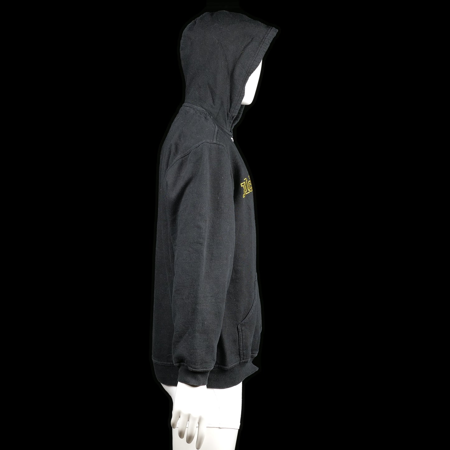 Hoodie - Black & Yellow - Size L