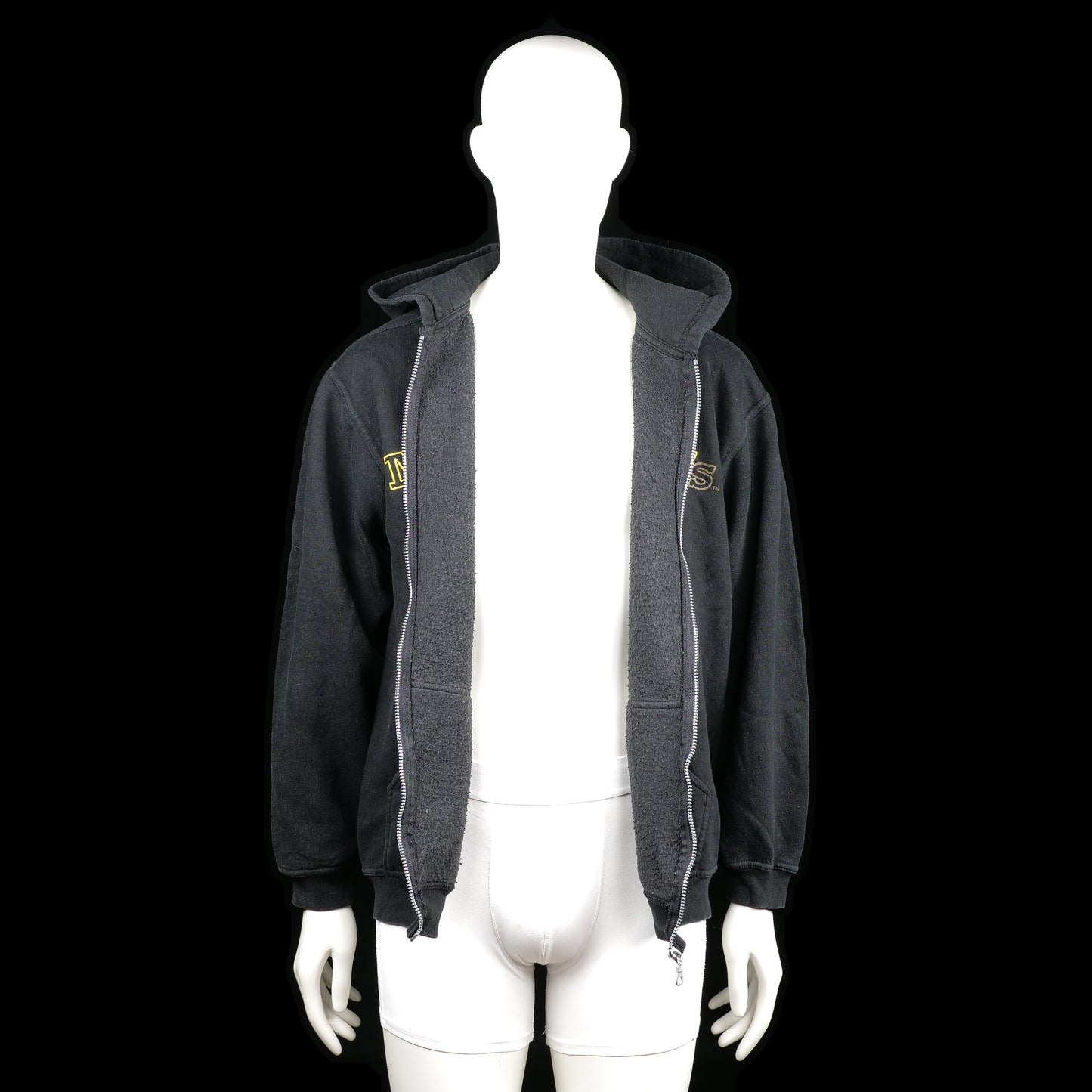 Hoodie - Black & Yellow - Size L